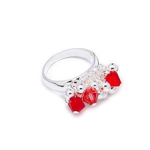 Last Ones • Swarovski Crystal Ring • Sterling Silver Filled • Size 7 or 8 • NWT